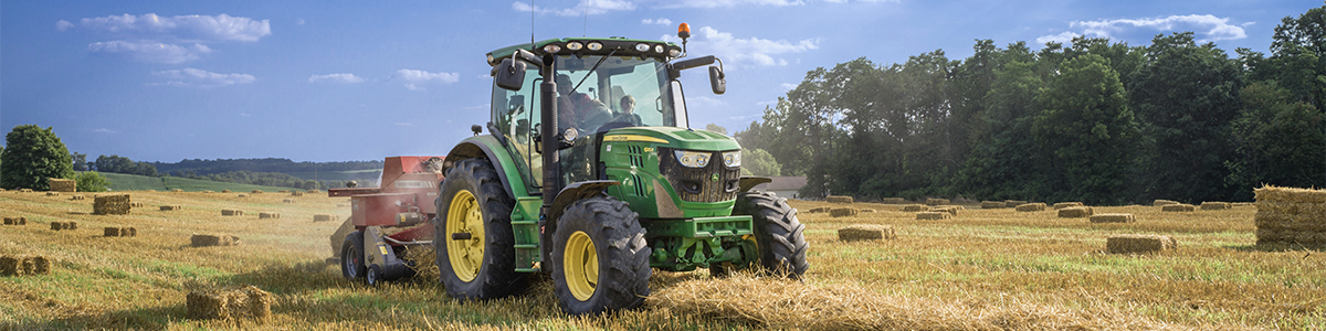 Tractor in a field