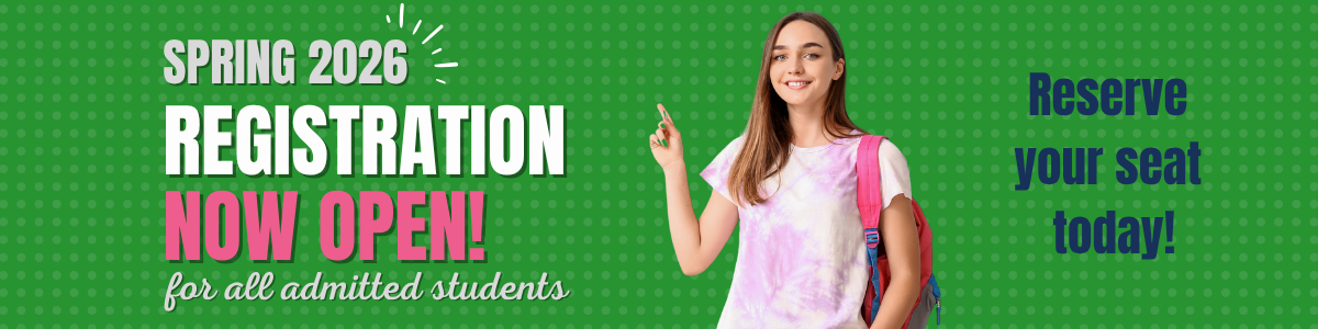 Registration Now Open for Admitted Students