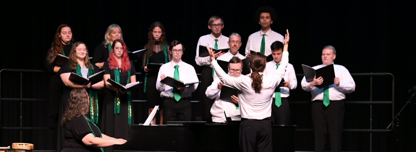 The Columbia State Choir performs at the Music Department's Fall Concert.