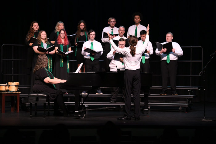 The Columbia State Choir performs at the Music Department's Fall Concert.