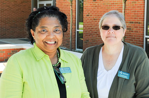 Christa and Livia earned their 35-year service award