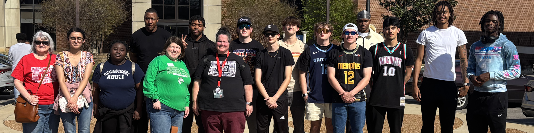 group shot at University of Memphis